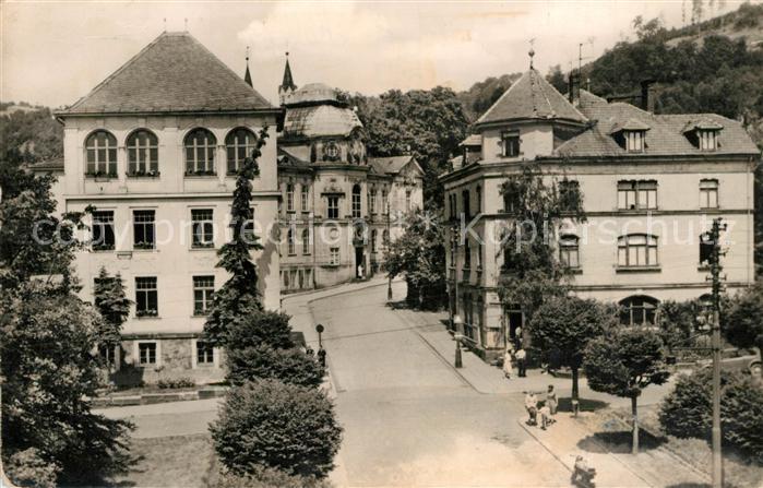 Sonneberg Thueringen Beethovenstrasse mit Deutschem Spielzeugmuseum
