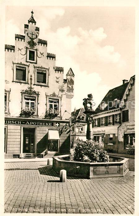 Offenburg Brunnen am Fischmarkt