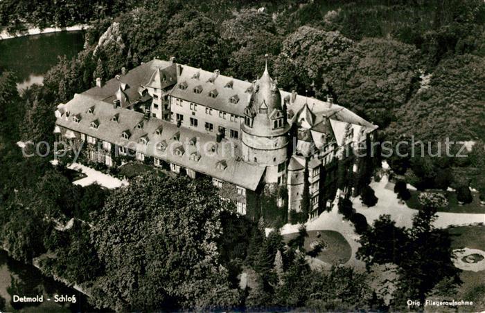 Detmold Fliegeraufnahme Schloss
