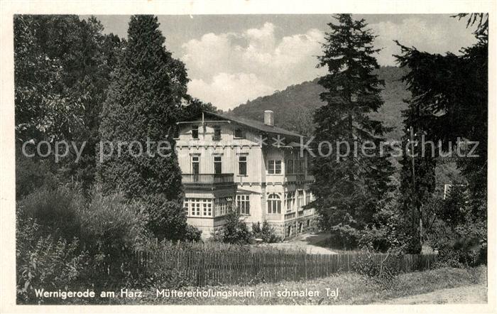 Wernigerode Harz Muettererholungsheim im schmalen Tal