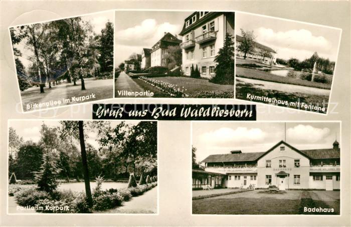 Bad Waldliesborn Kurpark Villenpartie Kurpark Kurmittelhaus