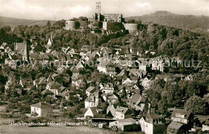 Koenigstein Taunus Fliegeraufnahme mit Festung