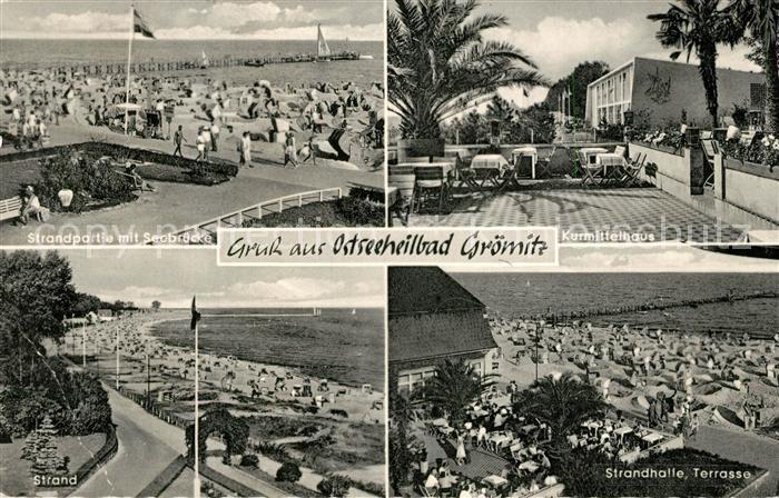 Groemitz Ostseebad Strand Seebruecke Kurmittelhaus Strandhalle