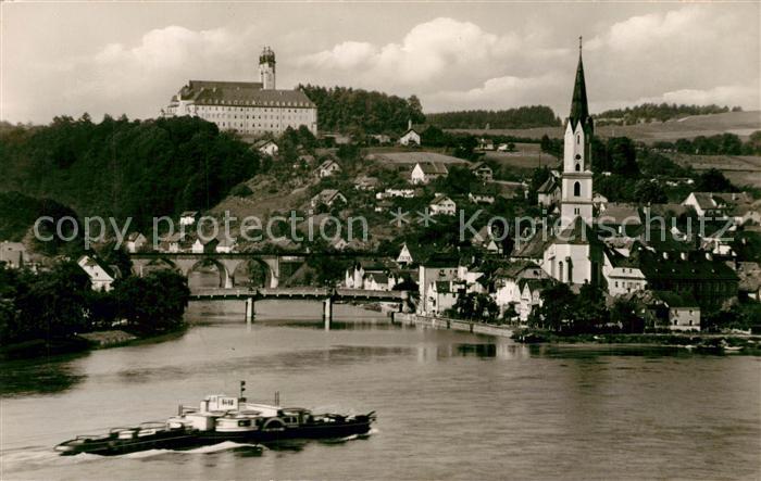 Vilshofen Donau Fliegeraufnahme mit Kloster und Schweiklberg