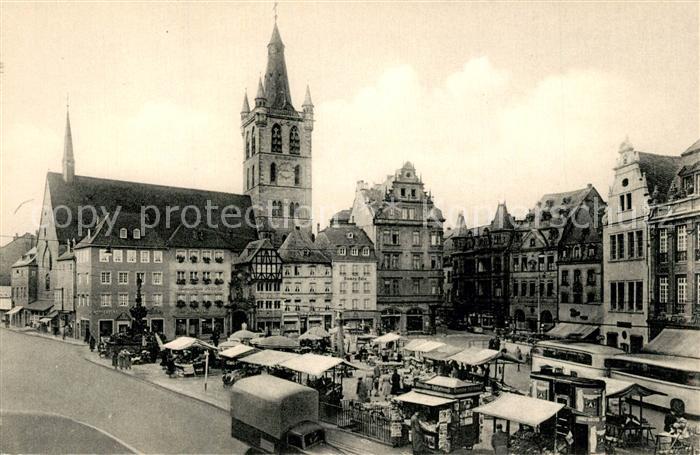 Trier Marktplatz mit Gangolfkirche
