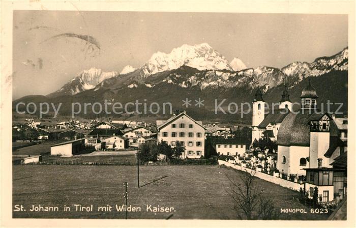 St Johann Tirol mit Wildem Kaiser