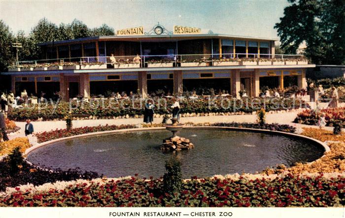 Chester Cheshire Fountain Restaurant Brunnen