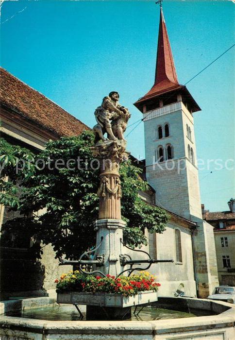 Giengen Brenz Liebfrauenkirche udn Samson-Brunnen