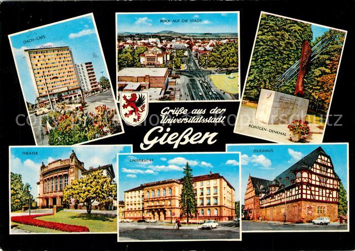 Giessen Lahn Universitaetsstadt Theater Zeughaus Roentgen-Denkmal