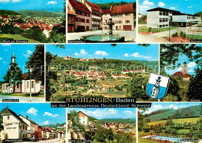 Stuehlingen Marktplatz Schulen Schloss Freibad Hauptstrasse