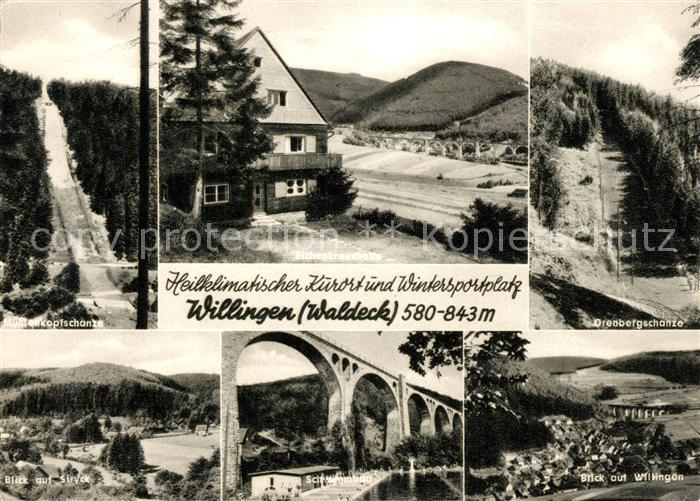 Willingen Sauerland Stryck Muehlenkopfschanze Orenbergschanze Freibad Willingen