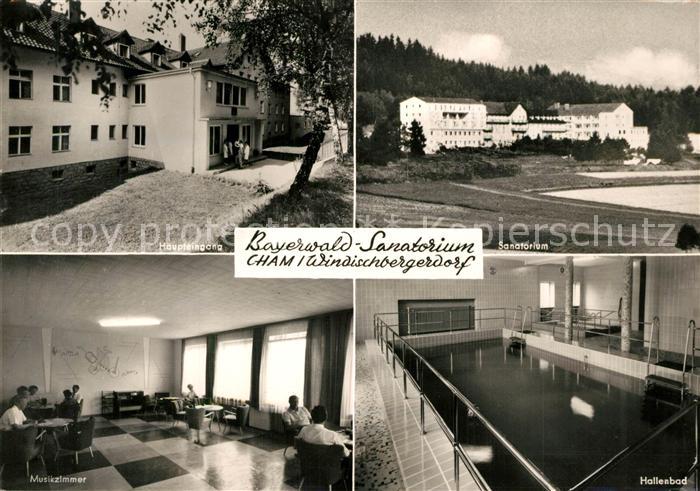 Cham Oberpfalz Bayerwald-Sanatorium Windischbergerhof Hallenbad Musikzimmer