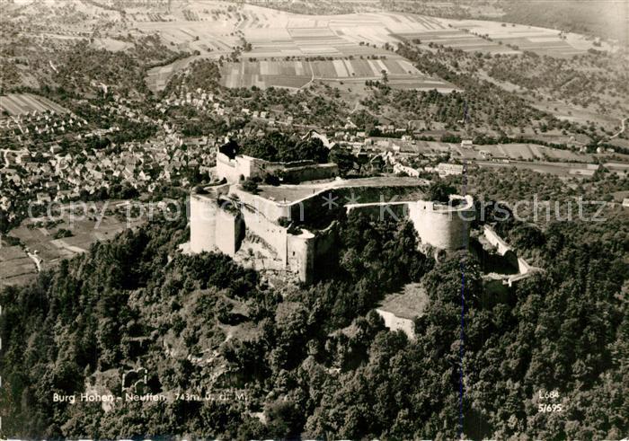 Neuffen Fliegeraufnahme Burg-Hohenneuffen