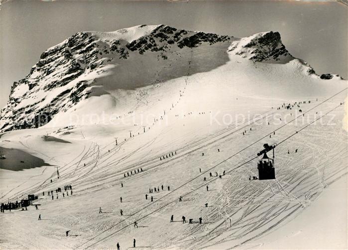 Zugspitzbahn Blick vom Schneefernerhaus Schneefernerkopf Platt