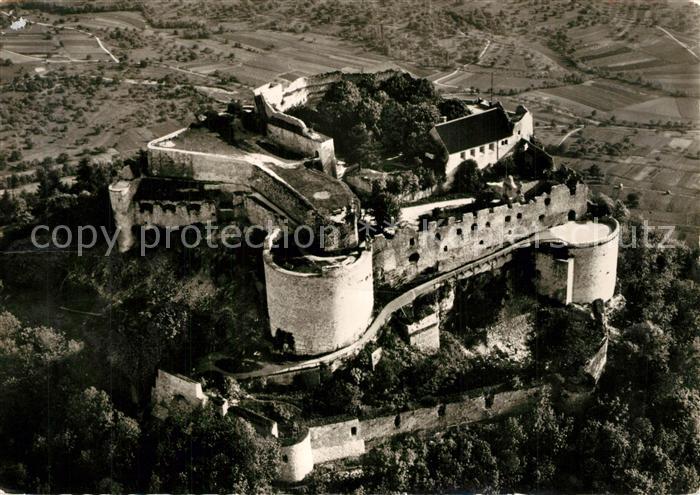Neuffen Fliegeraufnahme Burg Hohenneuffen