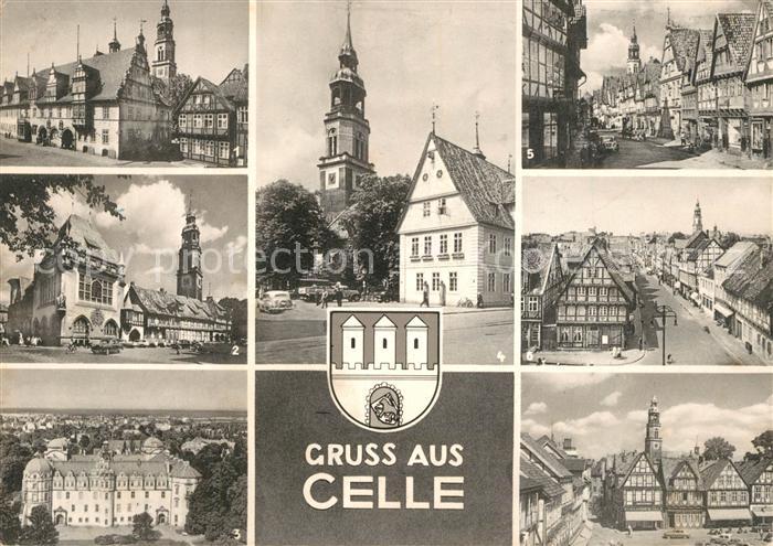 Celle Niedersachsen Rathaus Schloss Zoellnerstrasse Grosser-Plan Stechbahn Schlo
