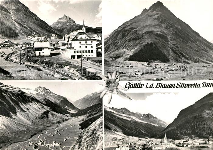 Galtuer Tirol Fliegeraufnahme Blaue Silvretta Fluchthorn