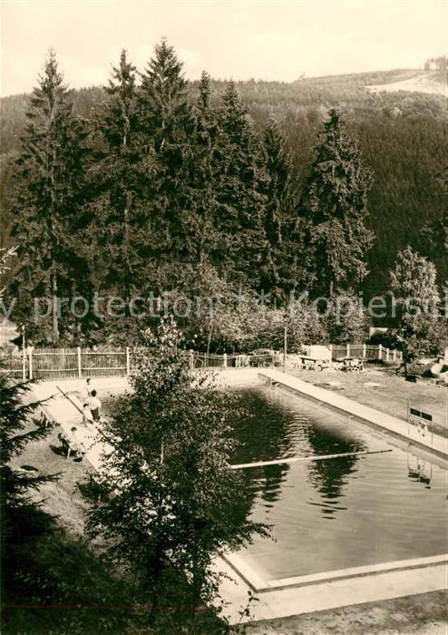 Manebach Freibad Betriebsferienheim Bahnbetriebswerk Gotha
