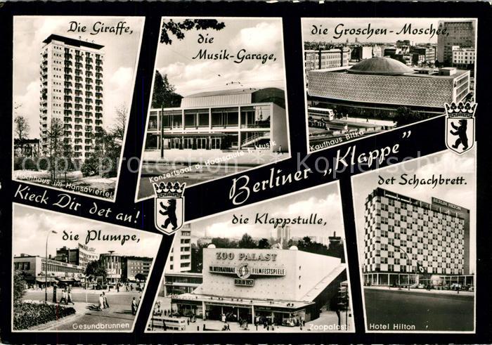 Berlin Berliner Klappe Hansaviertel Gesundbruunne Zoopalast Hotel-HIlton Hochsch