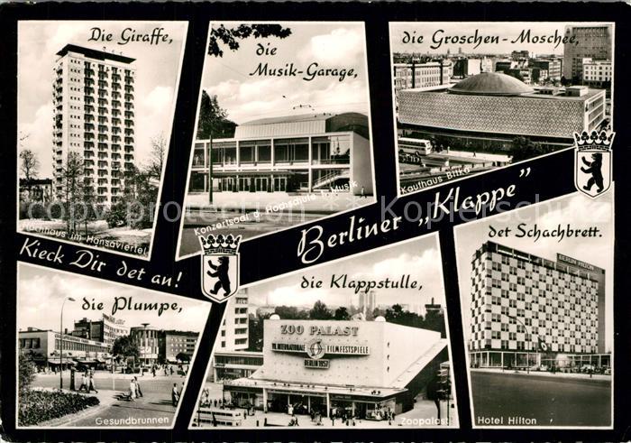 Berlin Hansaviertel Hotel-Hilton Zoopalast Gesundbrunnen