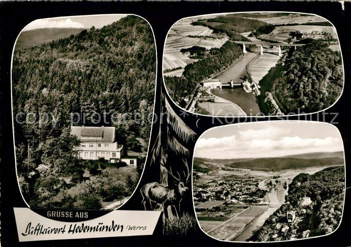 Hedemuenden Fliegeraufnahme Werrapartien