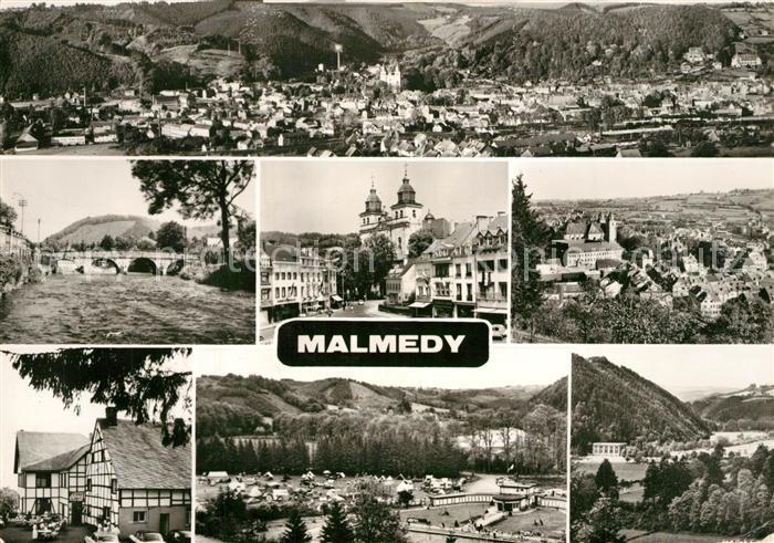 Malmedy Wallonie Fliegeraufnahme Flusspartie