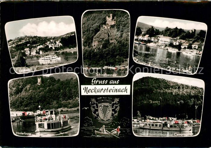 Neckarsteinach Dilsberg Neckar Schwalbennest Hinterburg Camping