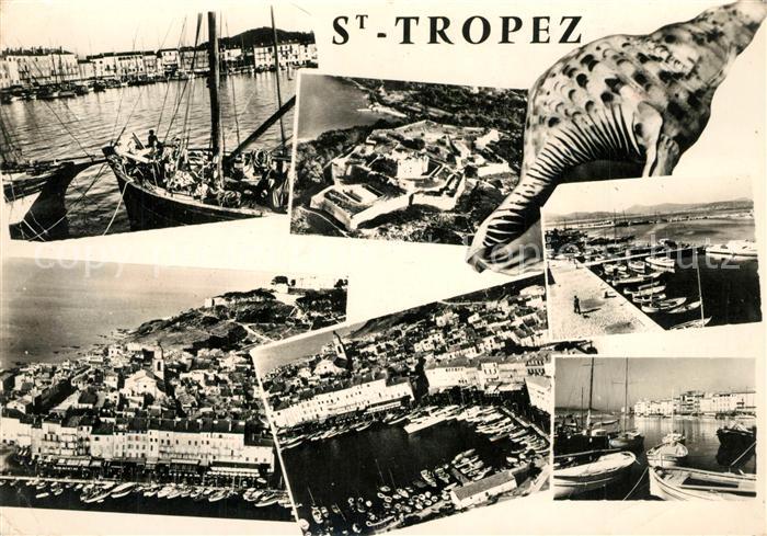 Saint Tropez Var Fliegeraufnahme Hafen