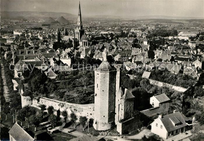 Autun Fliegeraufnahme Tour des Ursulines Basilique St. Lazare