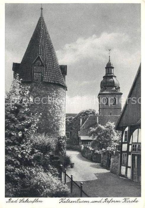 Bad Salzuflen Katzenturm und Reform-Kirche