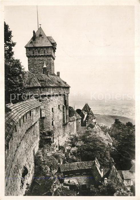 Hohkoenigsburg Haut-Koenigsbourg Burgmauer