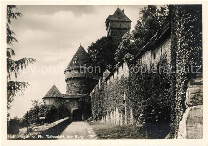 Hohkoenigsburg Haut-Koenigsbourg Burgmauer