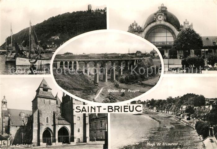 Saint-Brieuc Cotes-d Armor Tour de Cesson Gare Plage Viaduc de Poupin