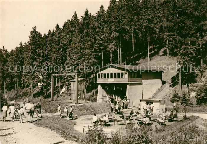 Oberhof Thueringen Schanze am Rennsteig Liftstation