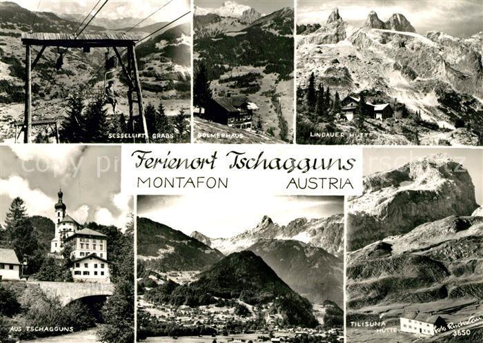 Tschagguns Vorarlberg Sessellift Grabs Lindauer-Huette Domerhaus Tilisuna-Huette