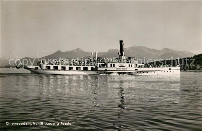 Dampfer Seitenrad Ludwig Fessler Chiemsee