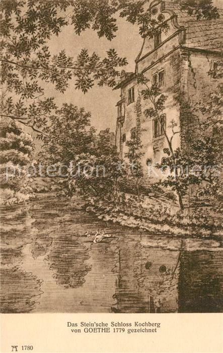 Goethe Johann Wolfgang von Steinsche Schloss Kochberg Verlag-Ackermann-Nr. 1780