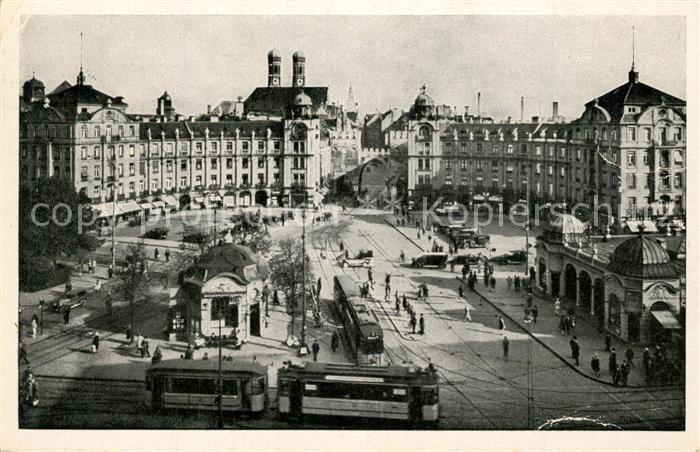 Strassenbahn Muenchen Stachus Karlstor