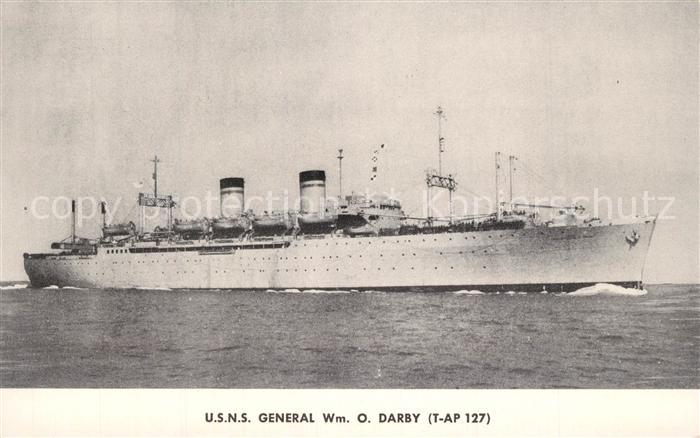 Dampfer Oceanliner U.S.N.S. General Wm. O. Darby