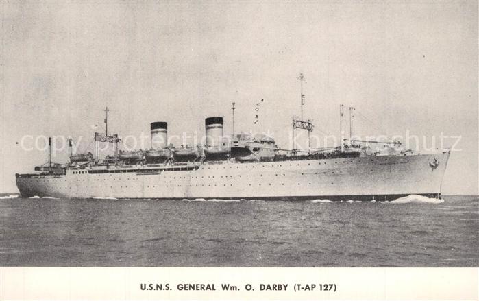 Dampfer Oceanliner U.S.N.S. General Wm. O. Darby