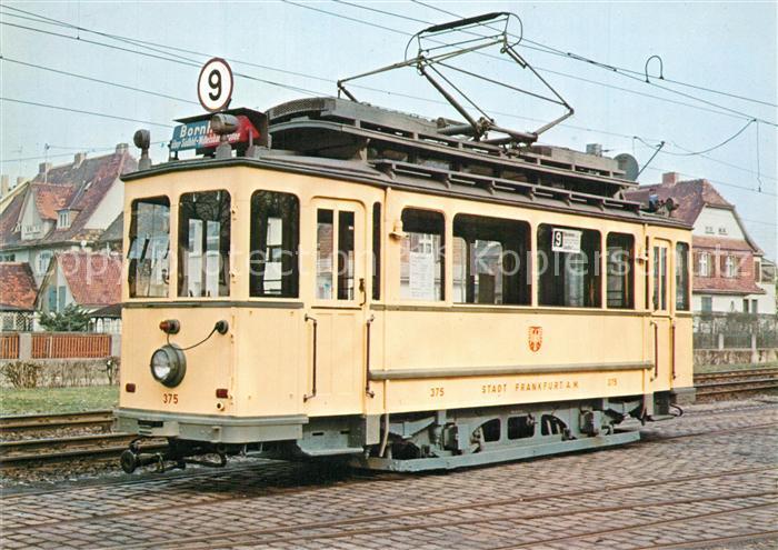 Strassenbahn Wagen-Nr. 375 Frankfurt am Main