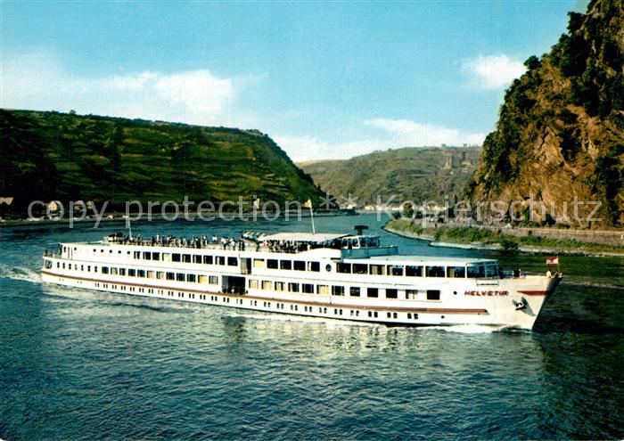 Motorschiffe M.S. Helvetia Koeln-Duesseldorfer-Rheindampfschifffahrt