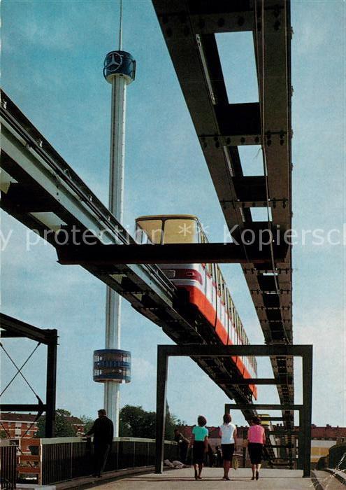 Ausstellung Verkehr Muenchen IVA-Aussichtsturm Einschienenbahn