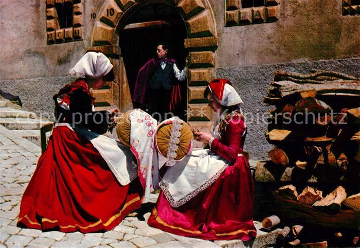 Trachten Italien Abruzzo Pescocostanzo Handarbeit