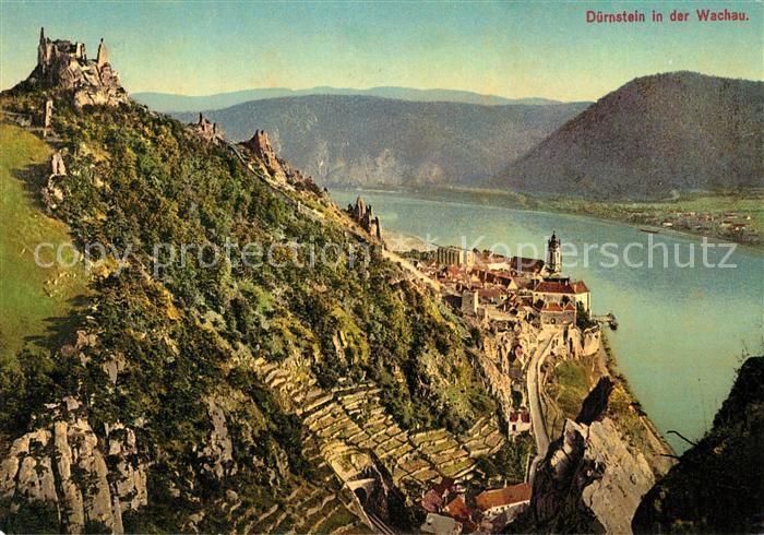 Duernstein Wachau 19. Jahrhundert Burgruine