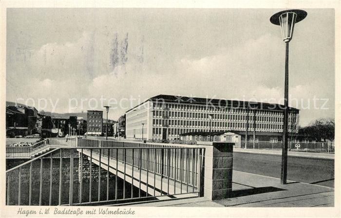 Hagen Westfalen Badstrasse Volmebruecke