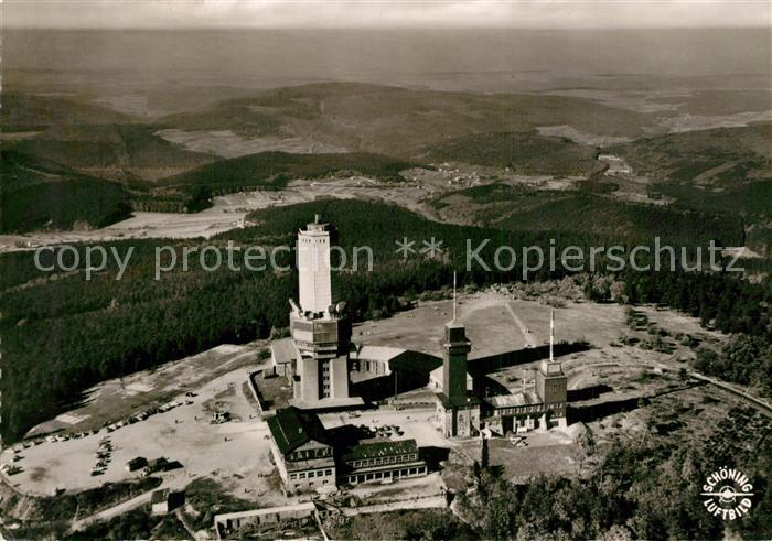 Feldberg Taunus Fliegeraufnahme Aussichts- Fernseh- Fernmeldeturm