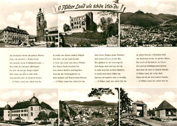 Neustadt Weinstrasse Hambacher Schloss Bad Bergzabern Annweiler Weintor