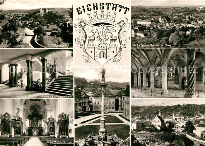 Eichstaett Oberbayern Mariensaeule Wilibaldsburg Dom