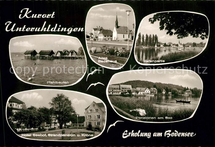 Unteruhldingen Pfahbauten Altes Badenhaus Hafen Hotel Seehof